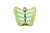 My secret lime butterfly coin purse