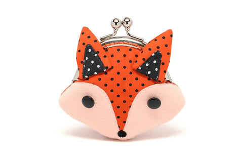 Little cunning red fox mini wallet