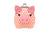 Little salmon pink piggy clutch purse