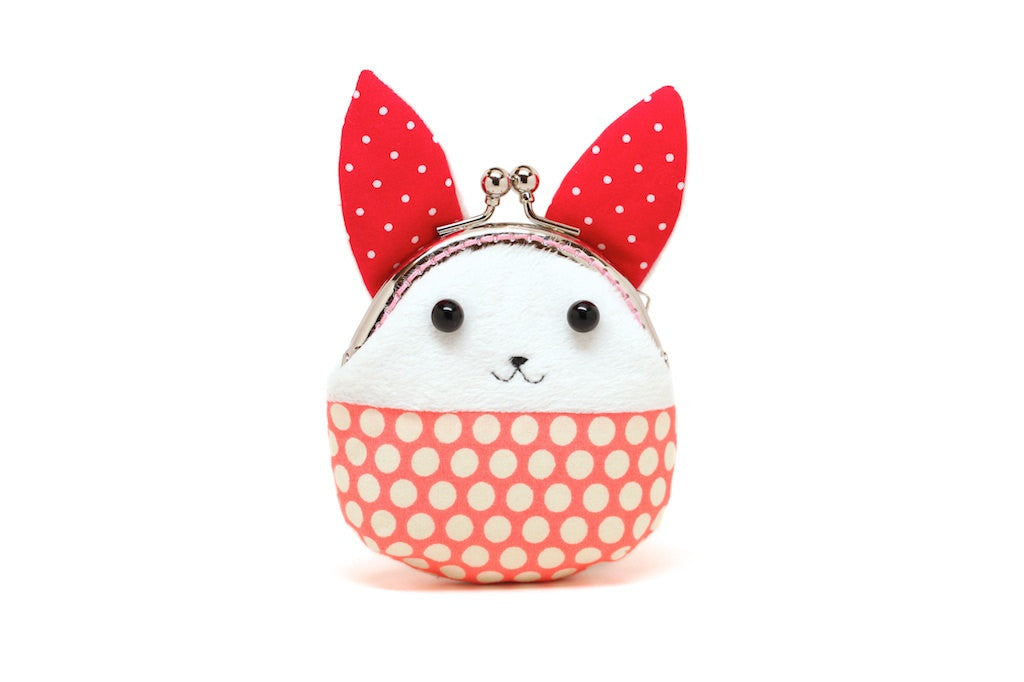 Little red rabbit mini coin purse