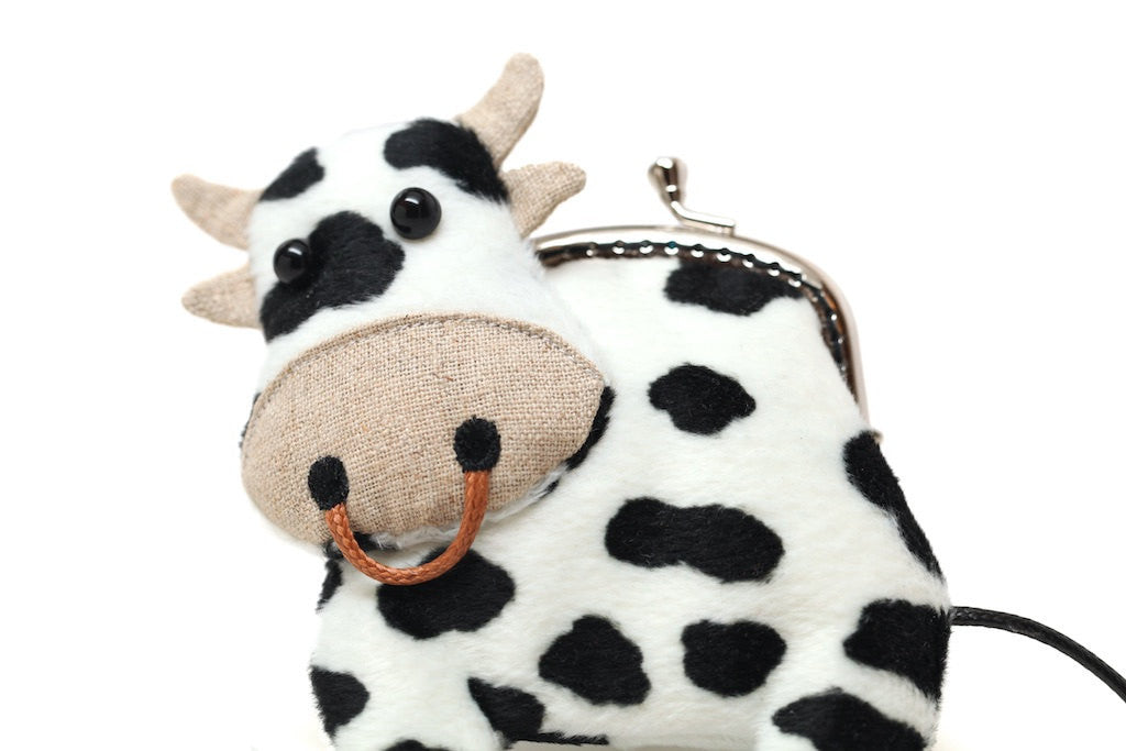 Little dairy cow clutch purse