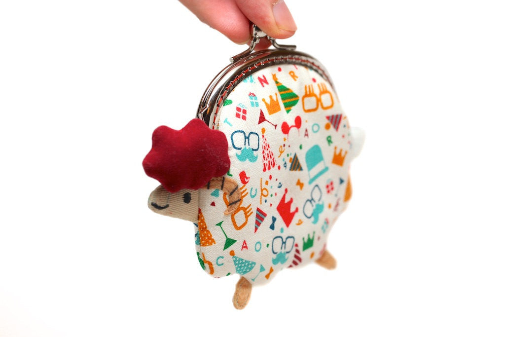 Party animal little lamb clutch purse