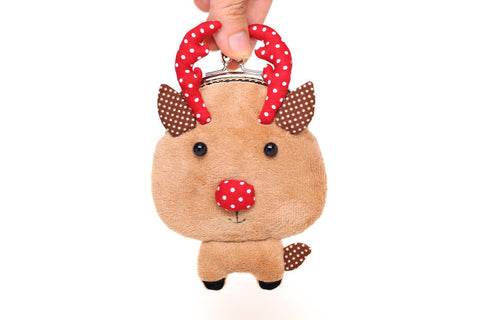 Santa's little helper reindeer coin purse