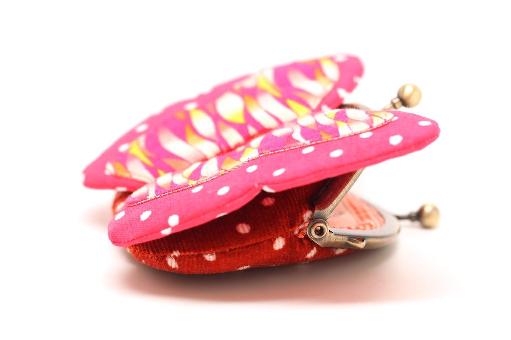 My secret red butterfly coin purse