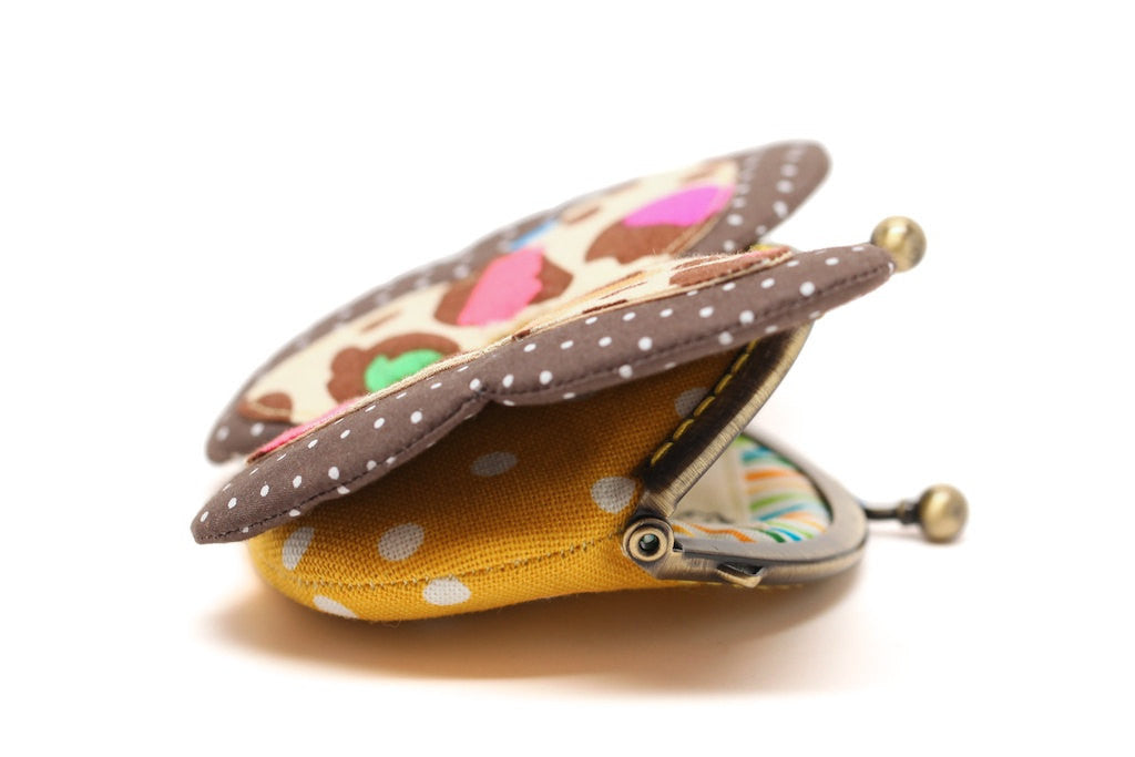 My secret brown butterfly coin purse