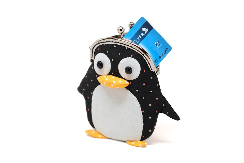 Cute little penguin card holder wallet