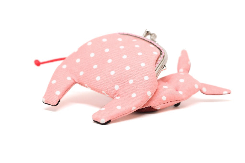 Little pastel pink donkey clutch purse