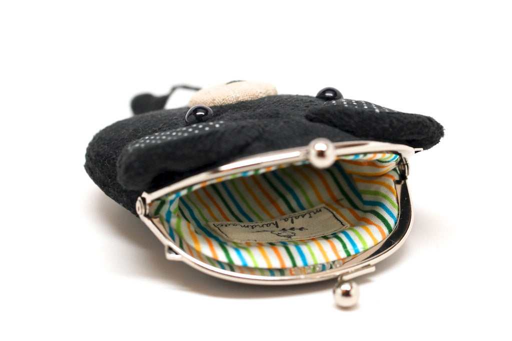 Formosan black bear clutch purse