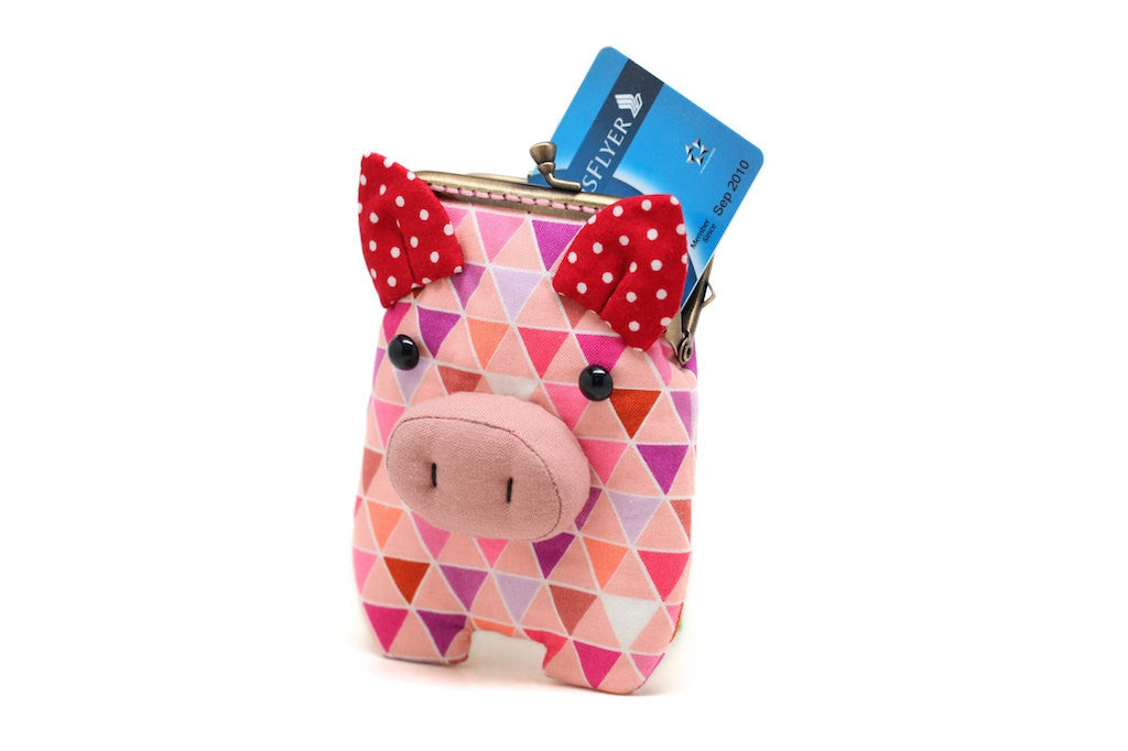 Candy polygons piggy card holder wallet
