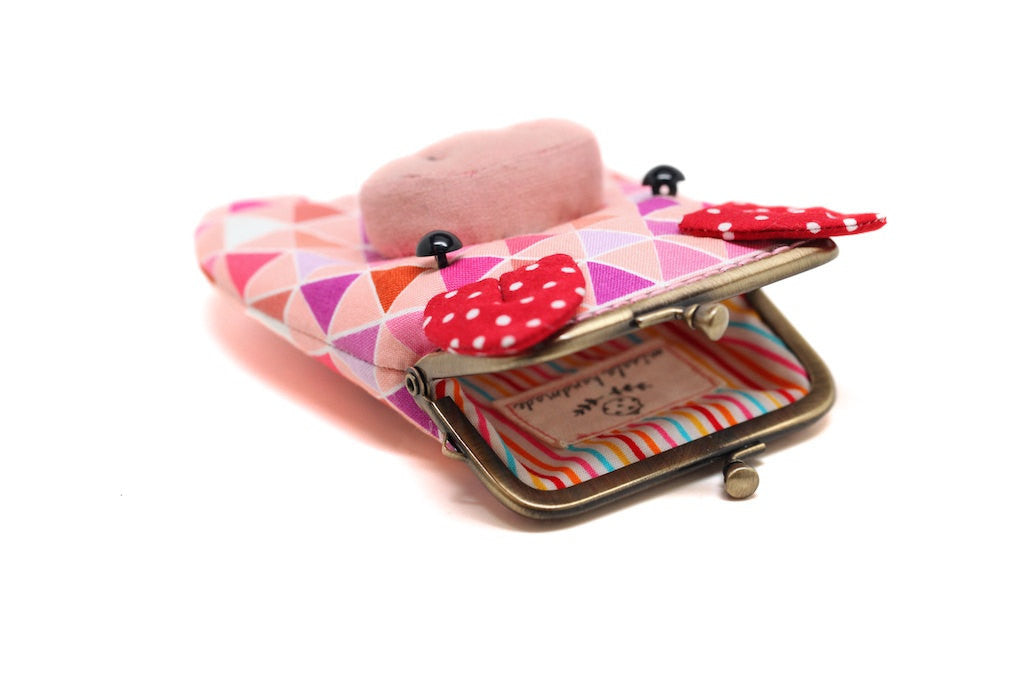Candy polygons piggy card holder wallet