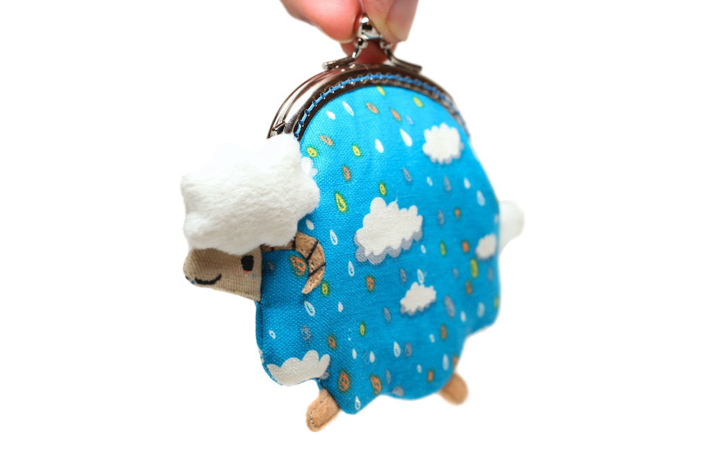 Raining tears little lamb clutch purse